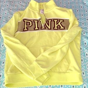 Pink Victoria’s Secret Neon Zip Up Pullover